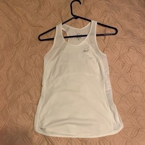 White Nike Dri-fit tank top